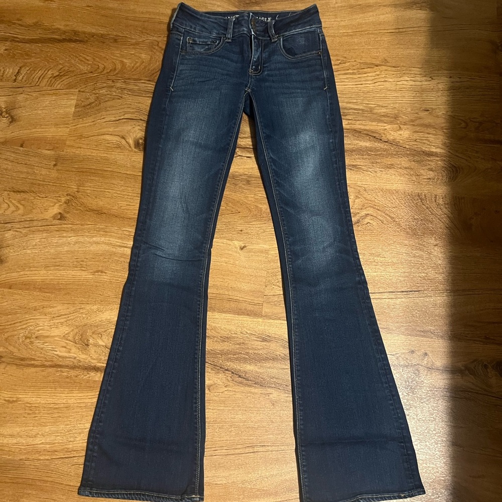 American Eagle Outfitters Dark Blue Flare Jeans